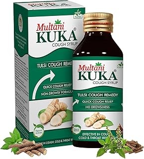 Multani Kuka Cough Syrup | Get Ayurvedic Relief Cough, Cold, and Throat Irritation. | For All Types Of Cold & Cough | Cough Syrup for Dry Cough | Goodness Of Tulsi, Pippali, Satpudina & Other Herbs | 