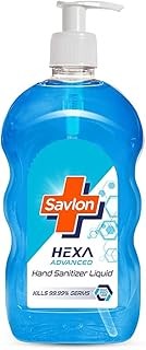 Savlon Hexa Advanced Hand Sanitizer Liquid Pump Pack| 70% Alcohol based with Chlorhexidine Gluconate (CHG)| 500ml, Natural