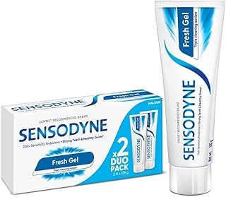 Sensodyne Toothpaste Rapid Relief | Fast Sensitivity Relief Tooth Paste Combo Pack - 160gm (80gm x 2) | Fresh Taste | Dentist Recommended