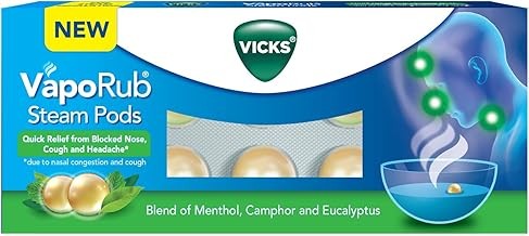 Vicks Vaporub 50ml ml Relief From Cold, Cough, Blocked Nose, Headache, Body Ache, Muscular Stiffness And Breathing Difficulty